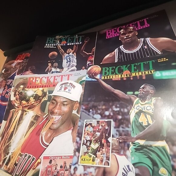 1993 Jan-Dec Beckett Basketball Monthly Magazine lot of 12 vintage clean - Picture 3 of 7